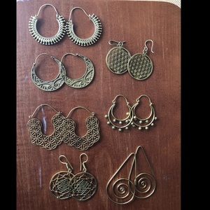 earrings bundle (used) 7 pairs USED ✨UsED